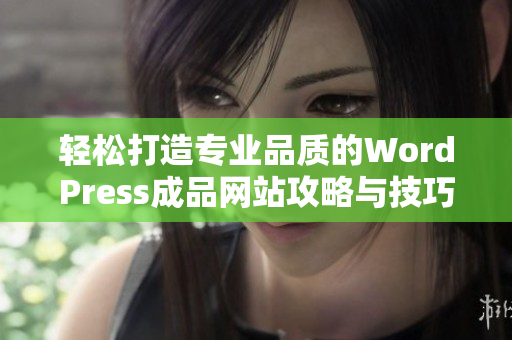 轻松打造专业品质的WordPress成品网站攻略与技巧