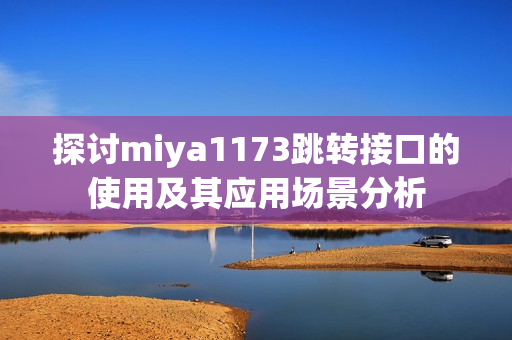 探讨miya1173跳转接口的使用及其应用场景分析