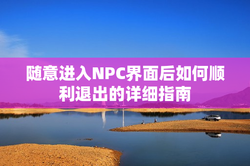 随意进入NPC界面后如何顺利退出的详细指南