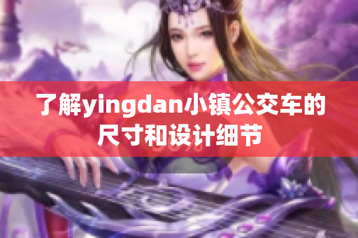 了解yingdan小镇公交车的尺寸和设计细节