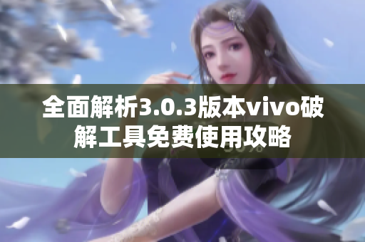 全面解析3.0.3版本vivo破解工具免费使用攻略