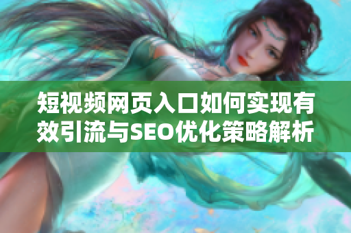 短视频网页入口如何实现有效引流与SEO优化策略解析