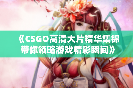 《CSGO高清大片精华集锦 带你领略游戏精彩瞬间》