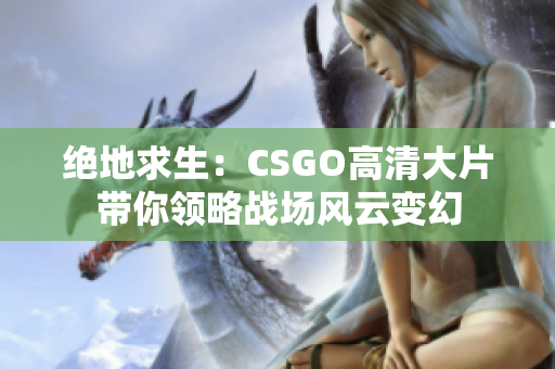 绝地求生：CSGO高清大片带你领略战场风云变幻